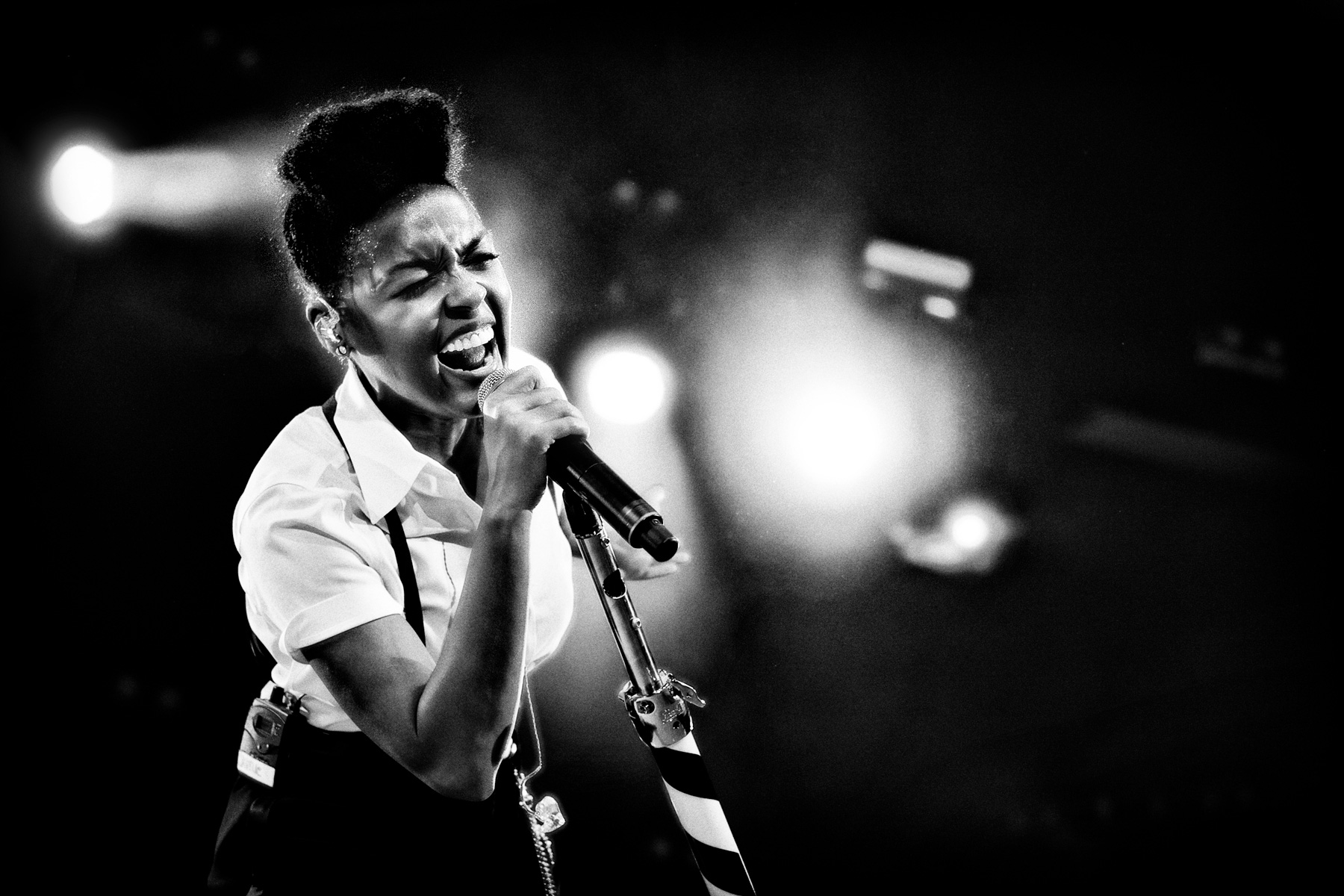 Janelle Monáe performing at Arena stage, Roskilde Festival 2012