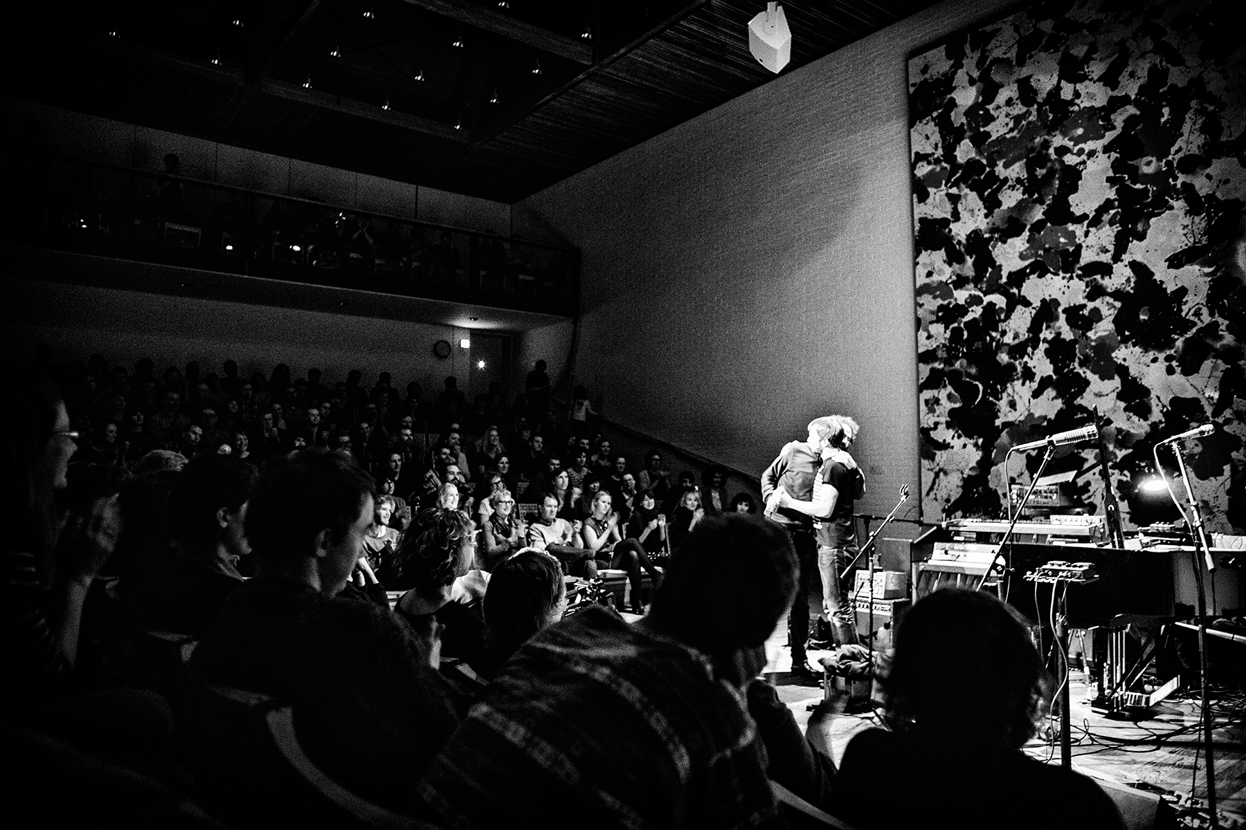 Live pictures and Portraits taken of Nils Frahm and Mikael Simpson while performing at FROST festival 2013, Louisiana