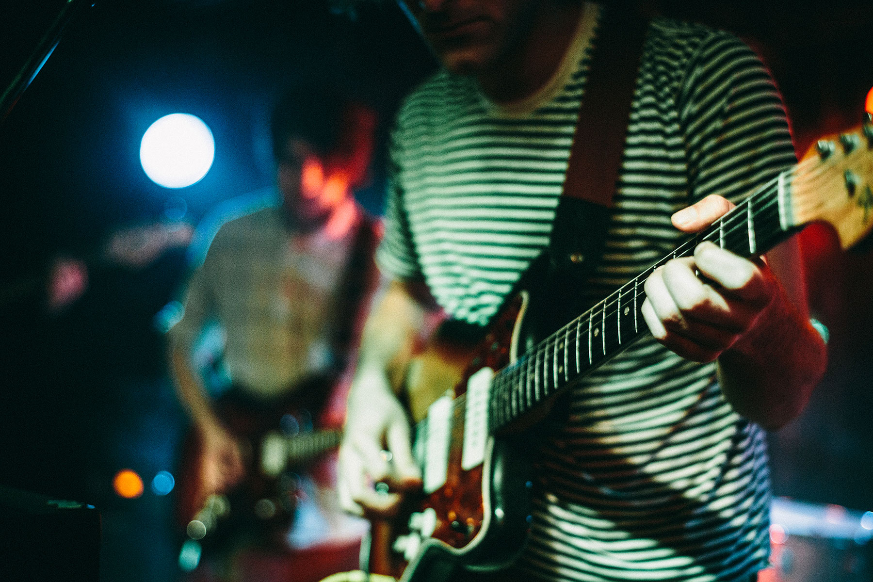 Picture from FROST festival 2013. Ducktails playing live at Stengade, Denmark, with support from Max Gaia.