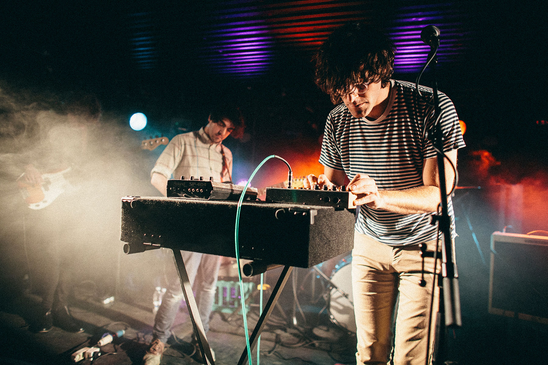 Picture from FROST festival 2013. Ducktails playing live at Stengade, Denmark, with support from Max Gaia.