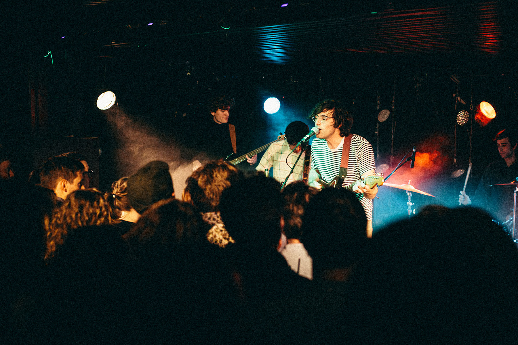 Picture from FROST festival 2013. Ducktails playing live at Stengade, Denmark, with support from Max Gaia.