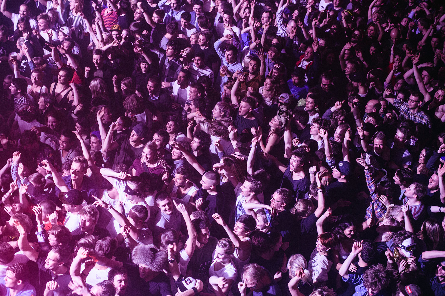 Picture from FROST festival 2013. Pictures of Modeselektor playing live in Vega. A crazy party!