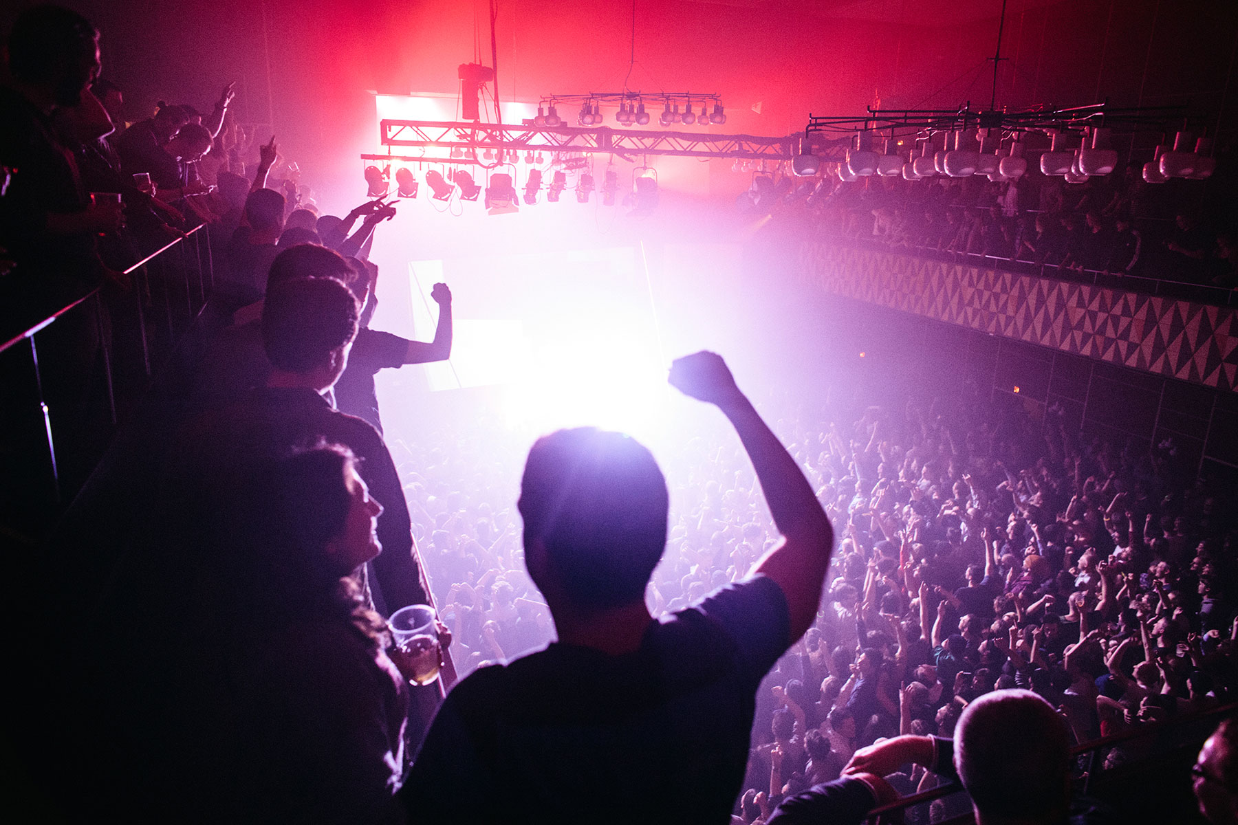 Picture from FROST festival 2013. Pictures of Modeselektor playing live in Vega. A crazy party!