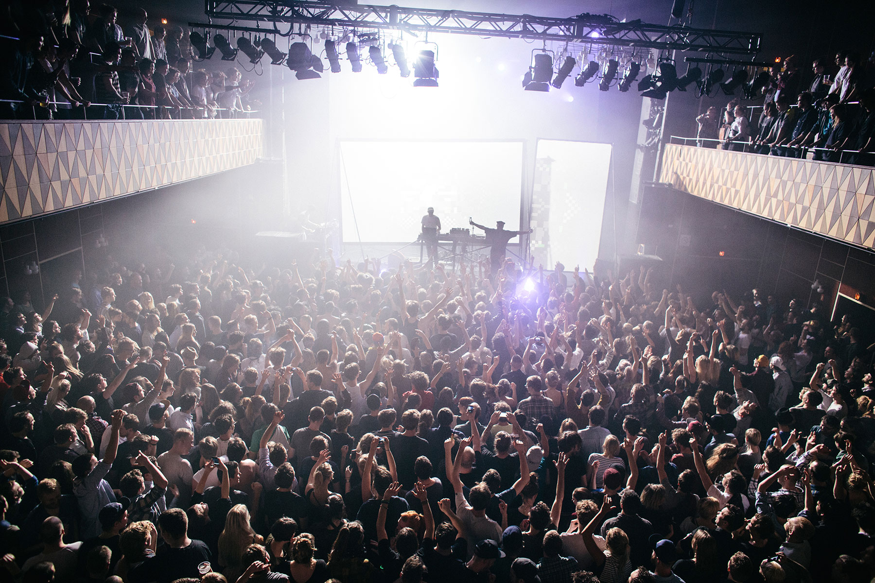 Picture from FROST festival 2013. Pictures of Modeselektor playing live in Vega. A crazy party!