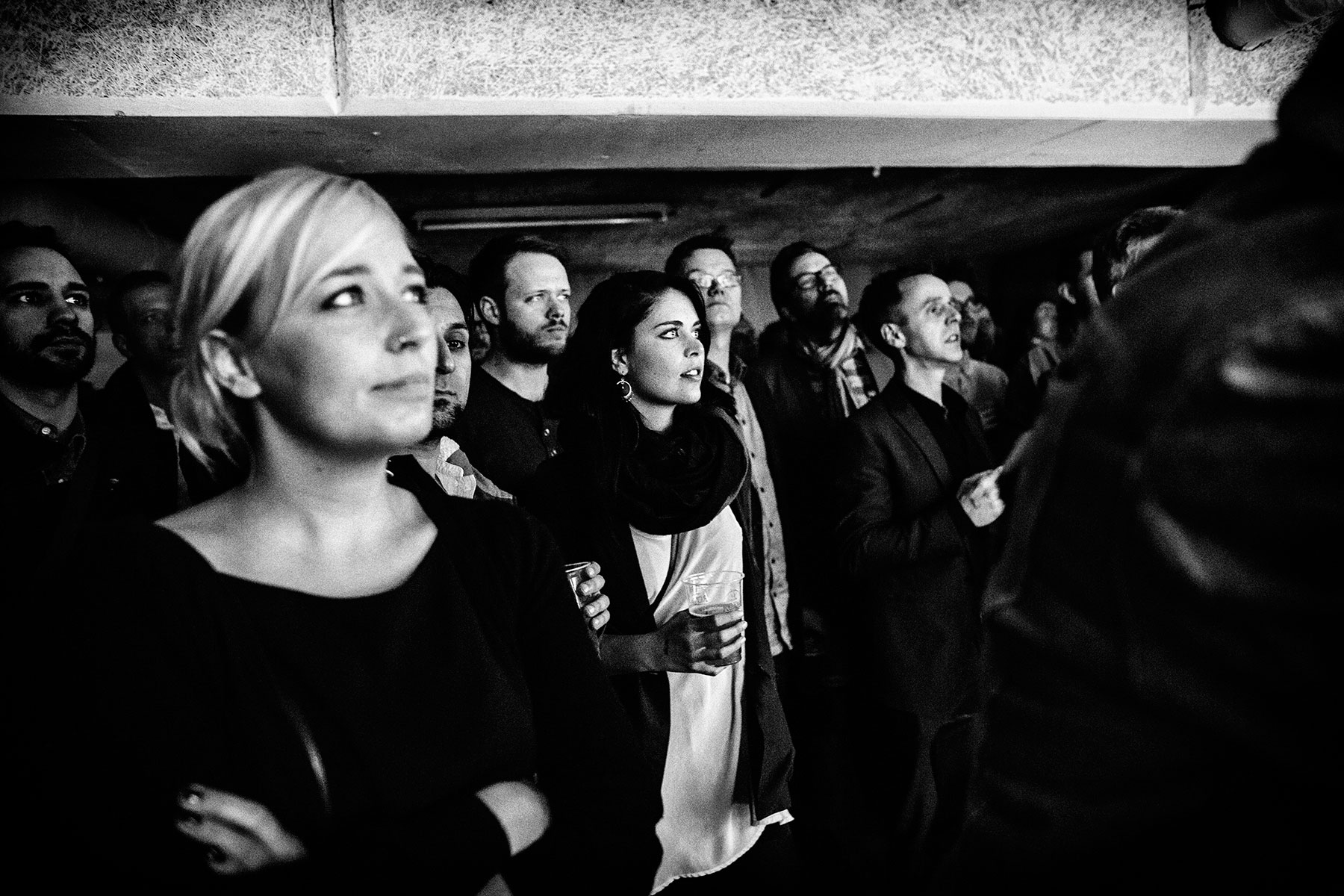 Picture from FROST festival 2013. Peter Sommer playing the songs from Alt Forladt live for the first time ever. And that will be in a parking lot under Hotel Danmark