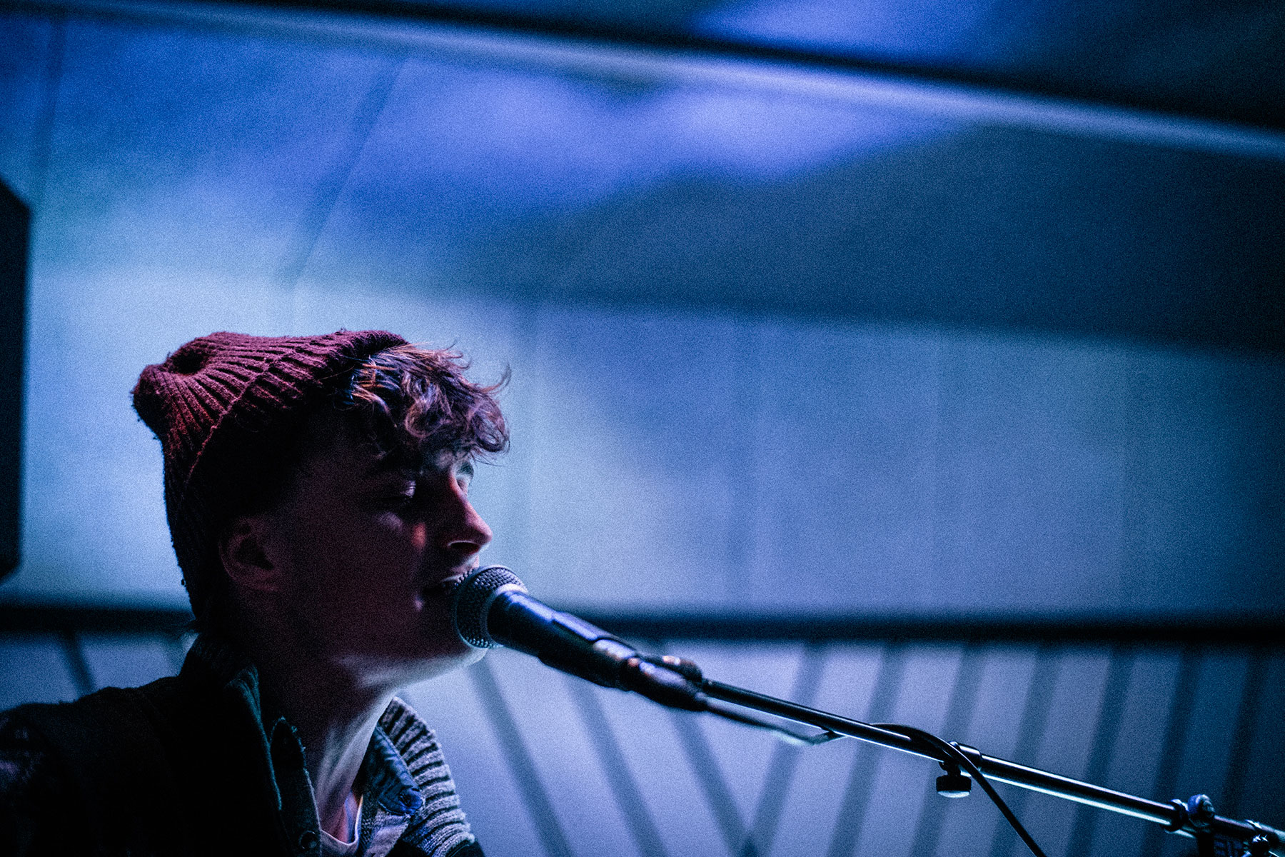 Picture from FROST festival 2013. Jacob Bellens playing a intimate solo show at Copenhagen Piano. Schultz and Forever warmed up, also with a solo show.