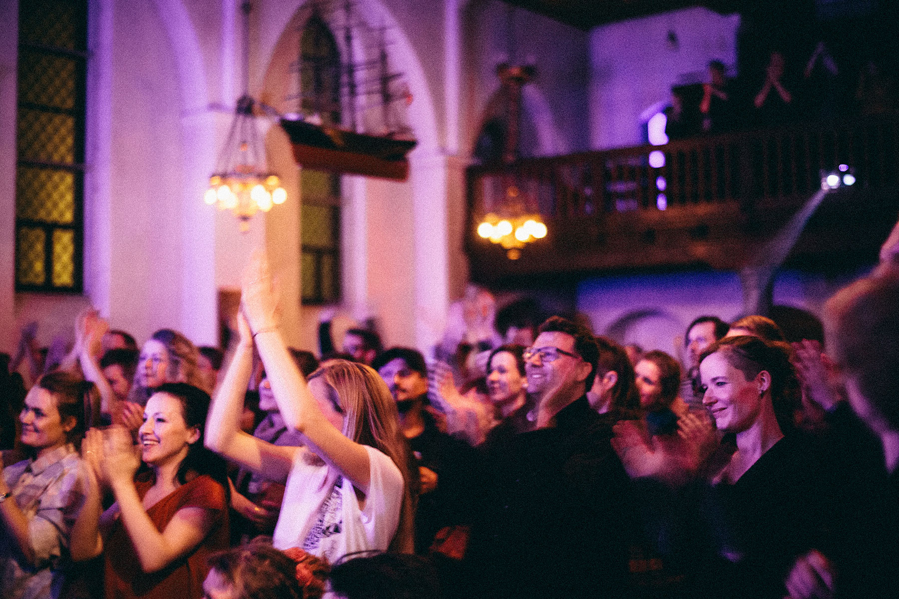 Picture from FROST festival 2013. Speaker Bite Me and Broken Twin gave a concert in Koncertkirken at Blågårdsplads.