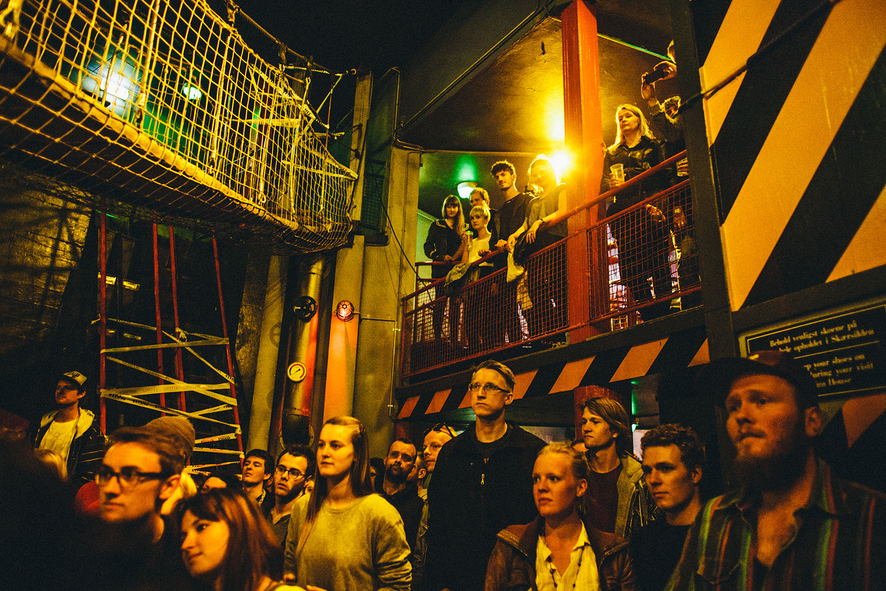 Photograph from Tivoli's Fredagsrock Festival 2013, here it's 60's Garagerockban The Youth performing in skærsilden