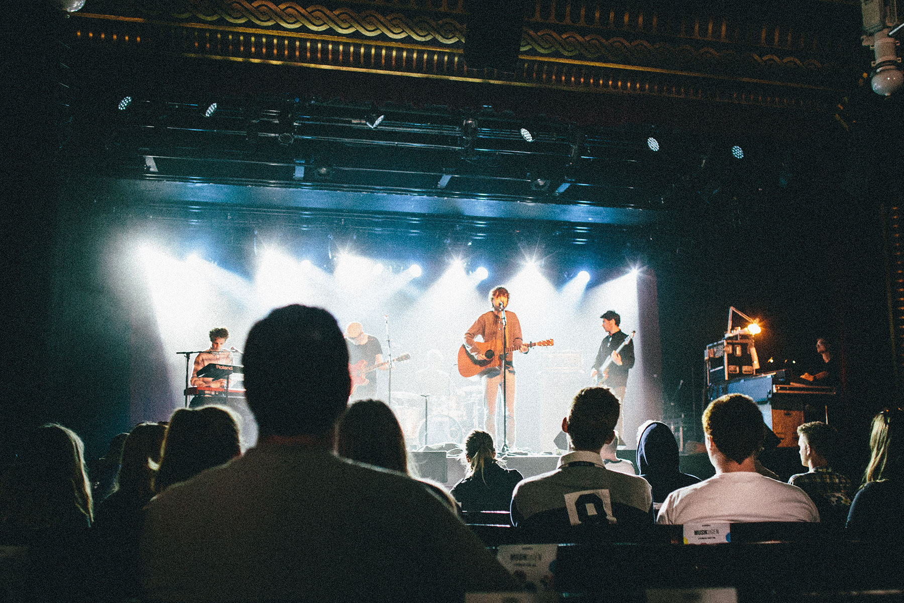 Photograph from Tivoli's Fredagsrock Festival 2013, here it's folk artist Schultz and Forever performing in Glassalen